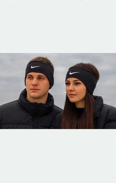 Пов'язка на голову, для бігу, спорту Nike