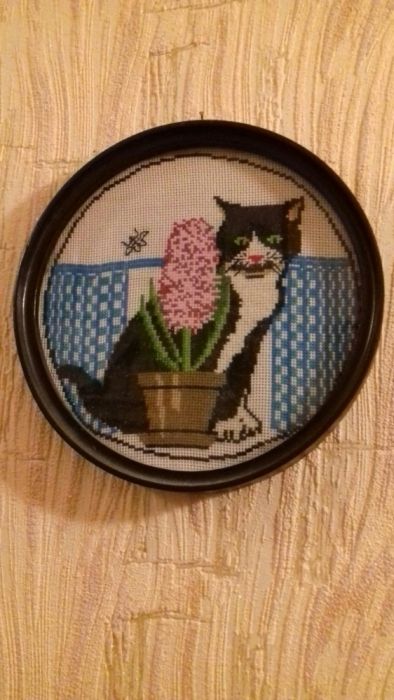 Вышивка крестиком/картина/Котики