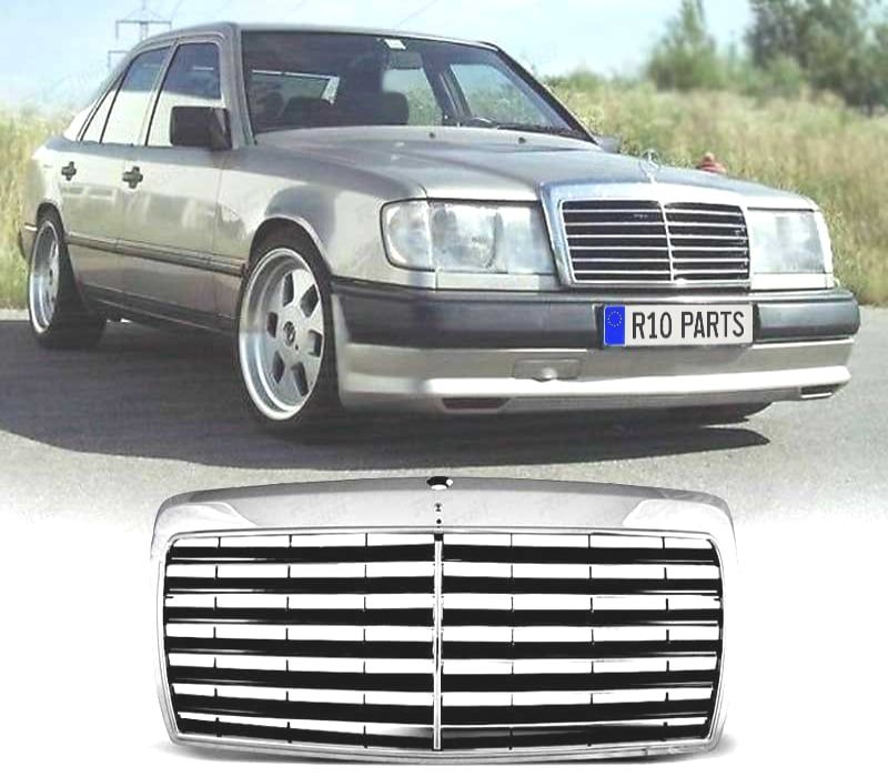 GRELHA FRONTAL MERCEDES W124 85-93 CROMADO