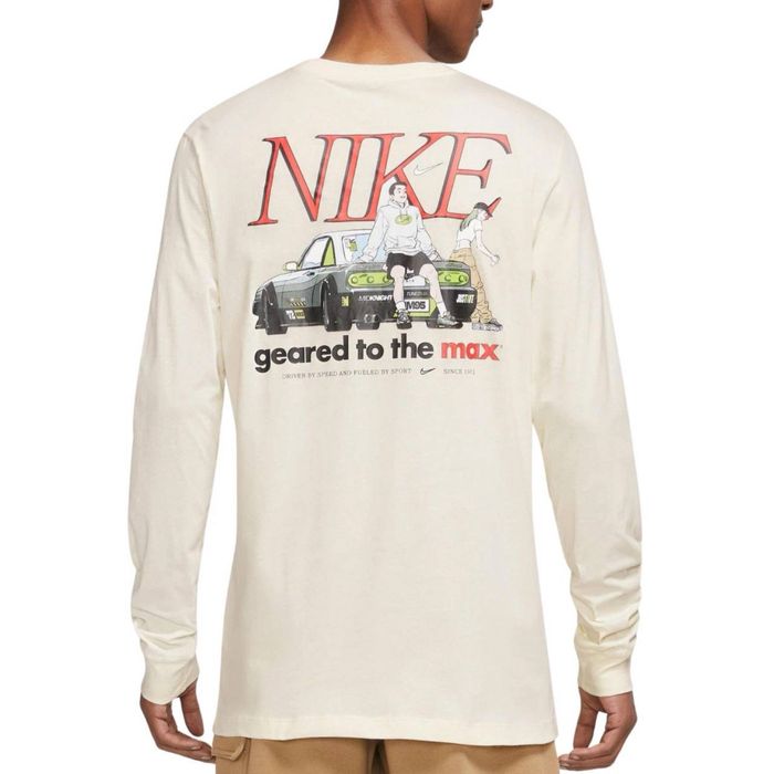 Кофта лонгслів nike air max 95 tuned long sleeve pale ivory fd1339-110