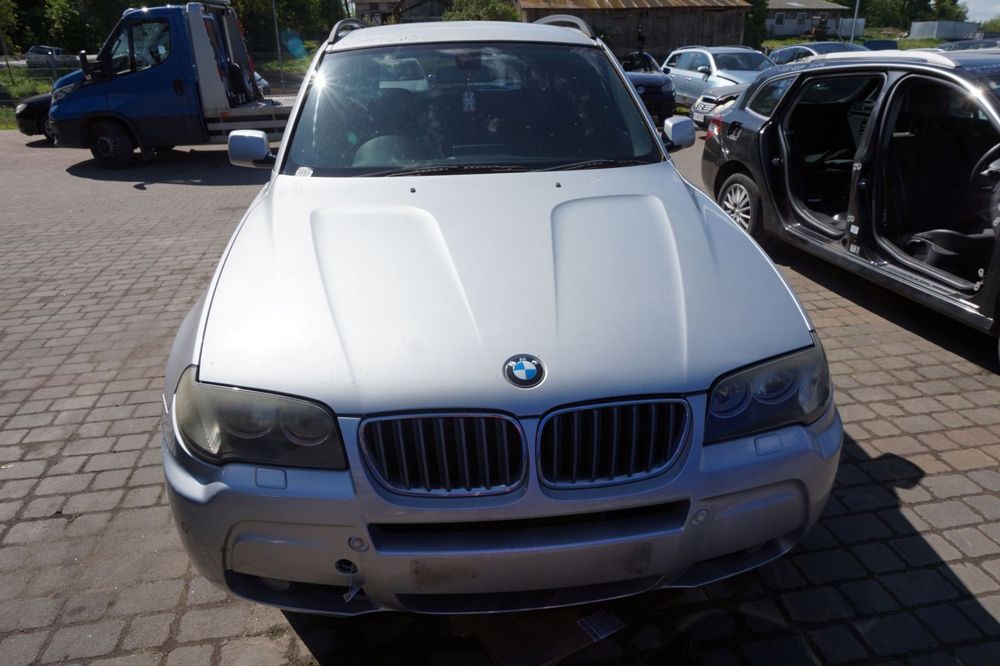 MASKA ZDERZAK BŁOTNIKI LAMPY X3 E83 I LIFT 354 M-PAKIET BMW 2006-2010 TITANSILBER PRZÓD KOMPLETNY