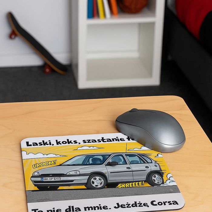 Podkładka pod mysz Corsa prezent dla kierowcy auto gadżet