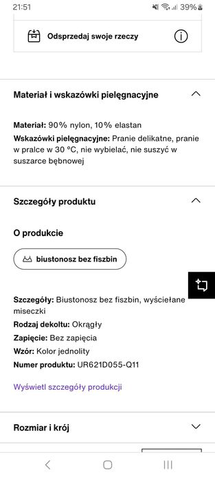 Biustonosz bardotka XS zalando