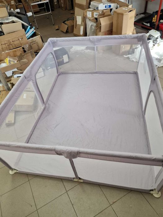 Duży kojec plac zabaw 1,5x2x0,7m, uszkodzony