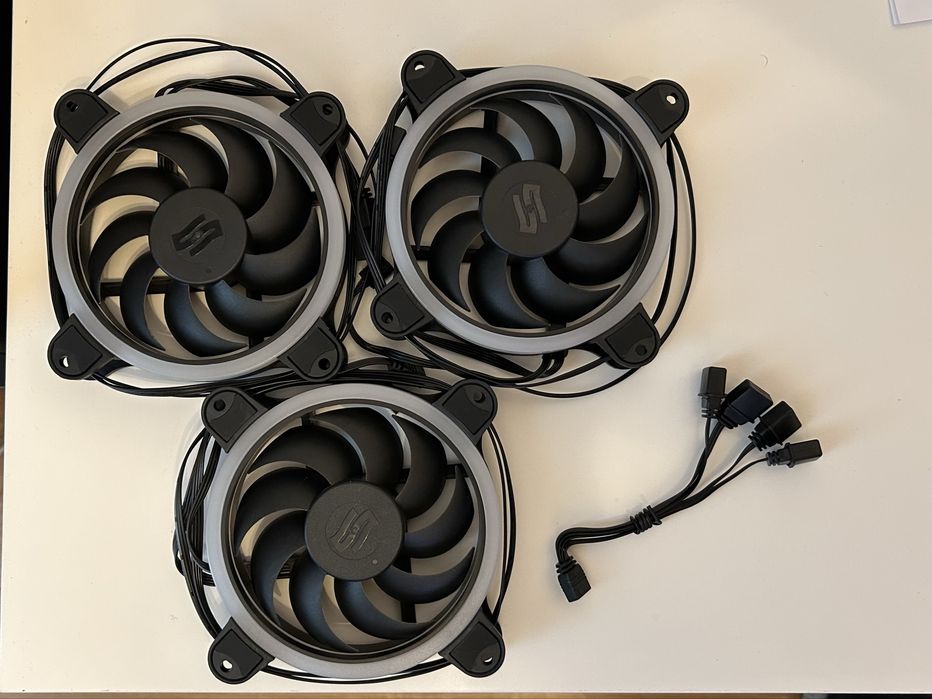 3x SilentiumPC Corona RGB - Wentylatory - 120 mm - 3 Pin