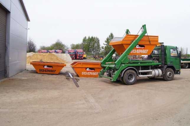 Wywóz gruzu śmieci sprzątanie budowy kontenery wanna zsyp BDO