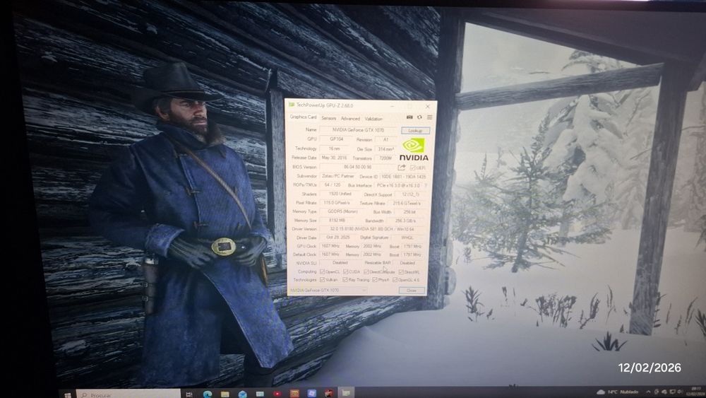 Nvidia GTX 1070 8Gb Zotac AMP Extreme - RESERVADO