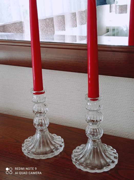 Хрустальные кришталевi подсвечники