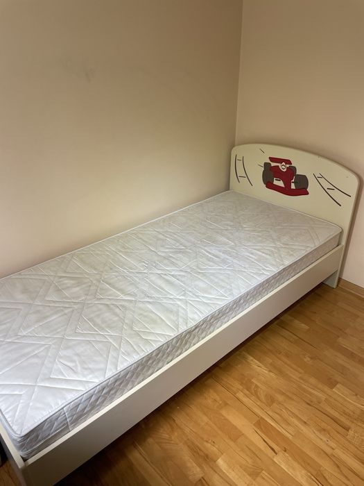 Łóżko dziecięce/młodzieżowe 80x200 + materac – komplet