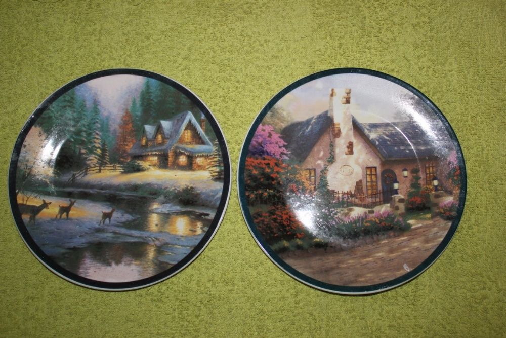 talerze porcelanowe Thomas Kinkade