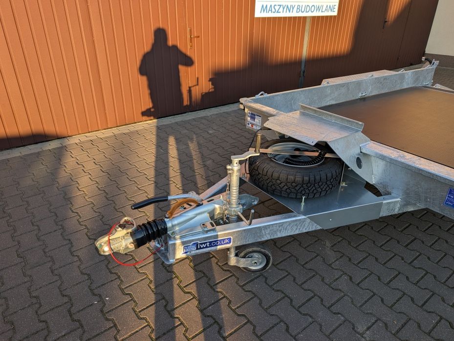 Wynajem przyczep przyczepki pod koparkę, walec, podnośnik