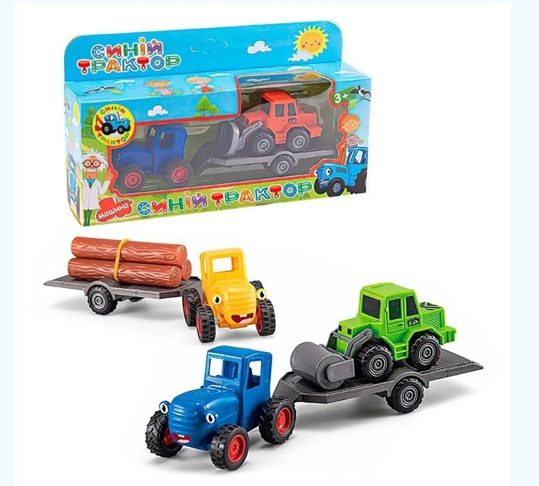 Синій Трактор з причепом 156189