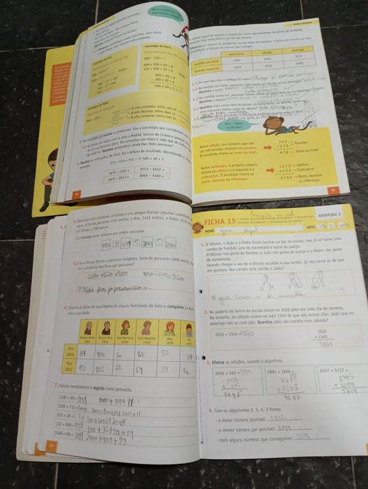 Livros escolares de matemática