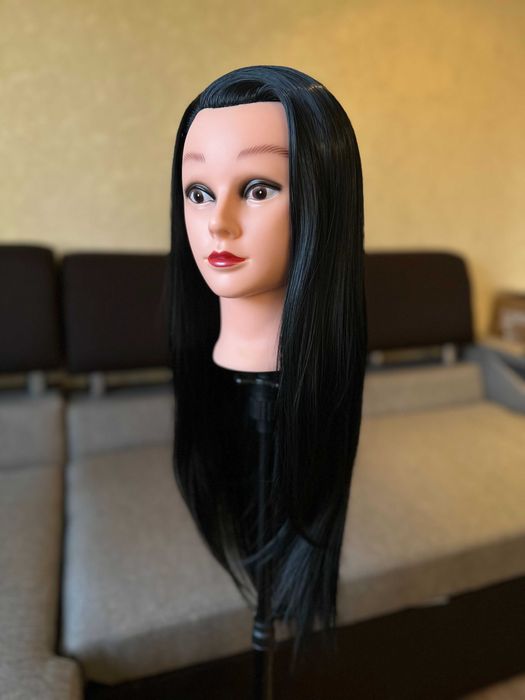 Манекен голова для причесок болванка для стрижек маникен парикмахеров