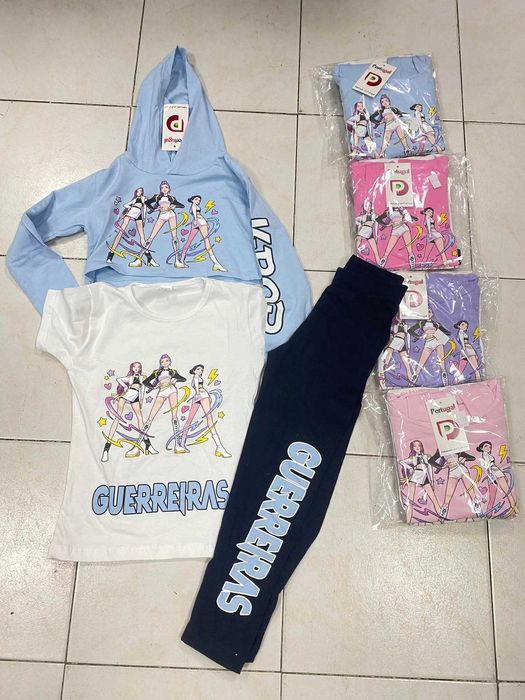 Conjuntos Guerreiras do K-Pop Novos 3 peças