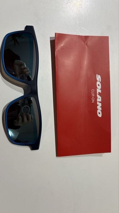 Nakładka przeciwsłoneczna okularów nowa solano cl 30013 -Niebieska