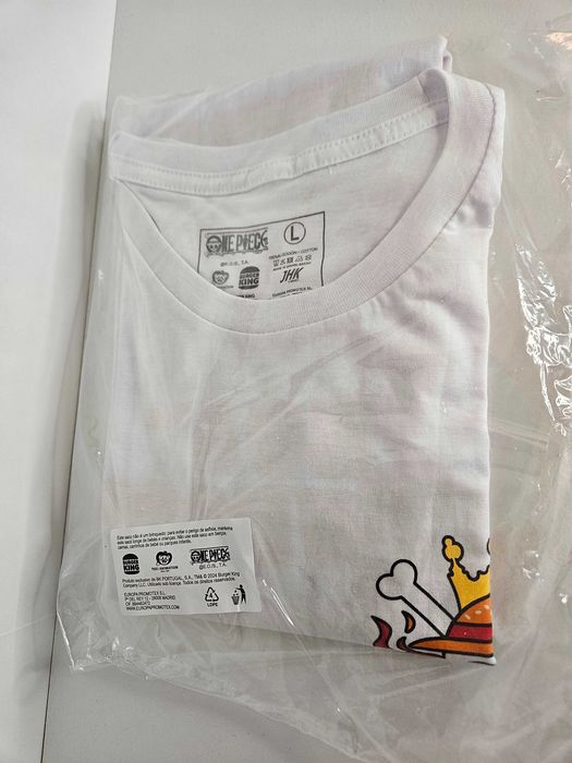 One Piece t-shirt Burguer King Luffy tamanho L