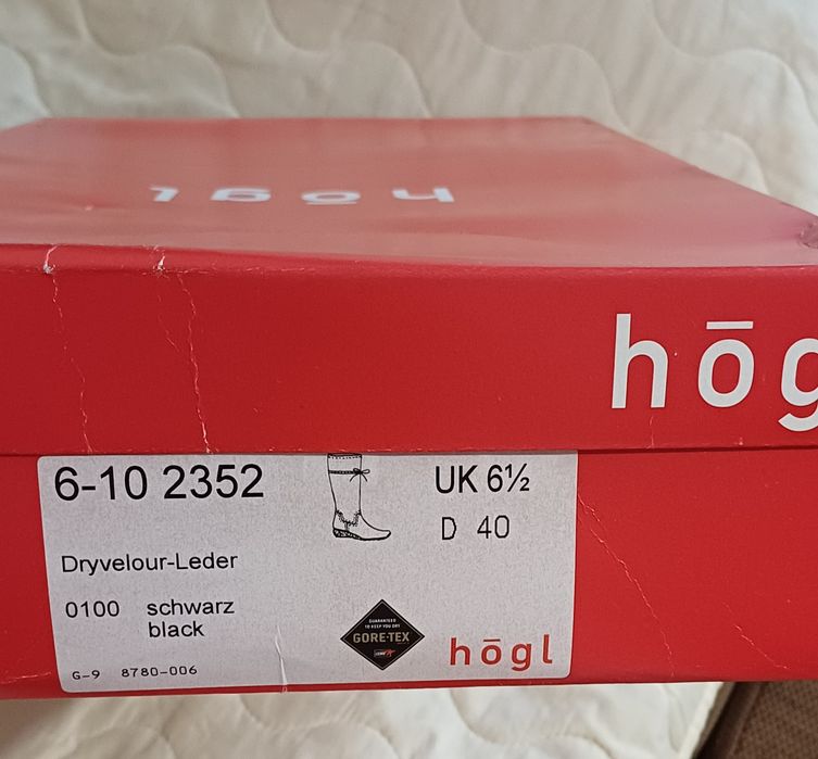 Чоботи жіночі Hogl. р.40(6, 5)