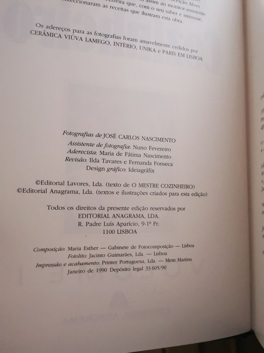 O Mestre Cozinheiro, 4 volumes de culinária, gastronomia - NOVOS
