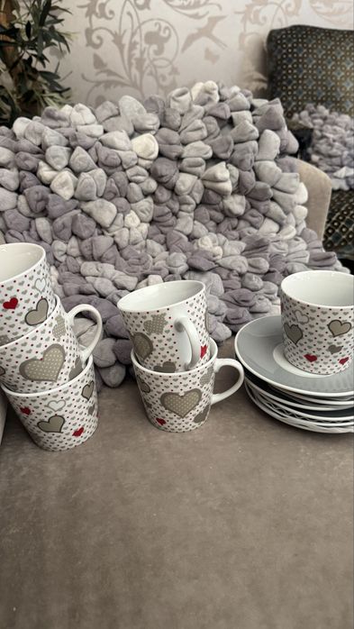 Conjunto de cha ou leite muito giro