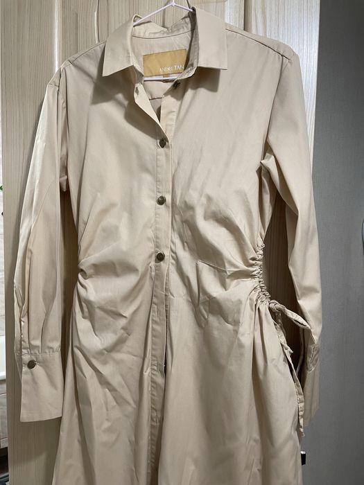 Дизайнерська бежева сукня - сорочка Andre Tan, розмір М
