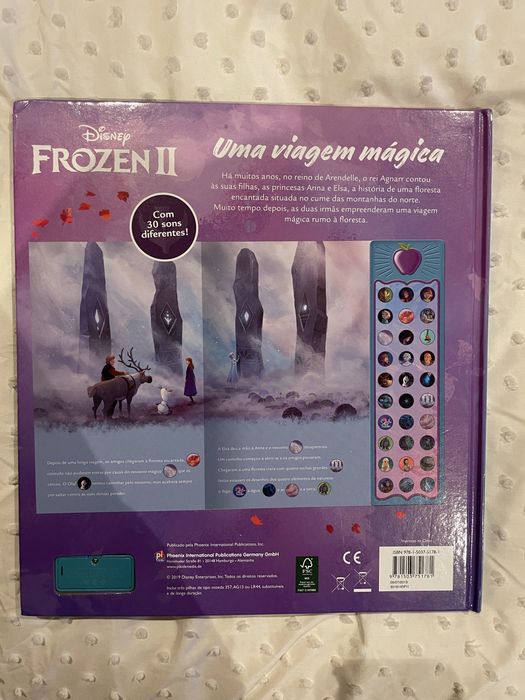 Frozen Livros com 30 sons diferentes Disney Frozen