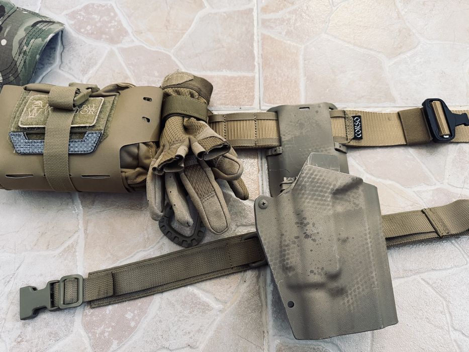 Cinto completo airsoft coldre g19 com lanterna