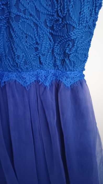 Sukienka wizytowa elegancka koronka i tiul