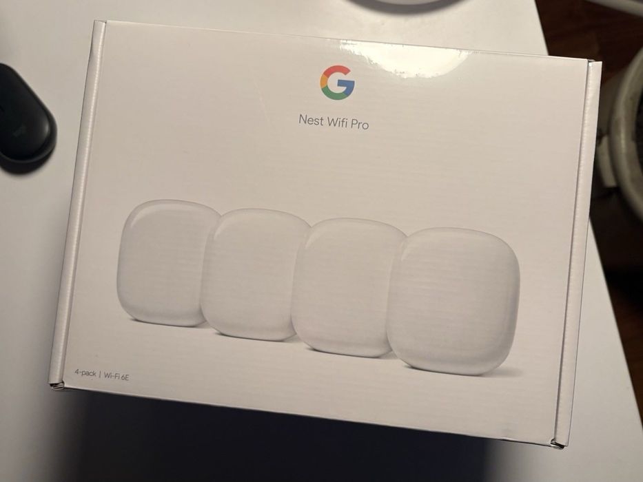 Маршрутизатор роутер Wi-Fi 6E Google Nest Wifi Pro Snow 3-Pack 4-Pack