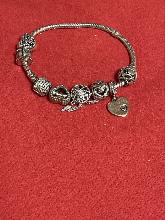 Pandora оригинал серебро+ золото