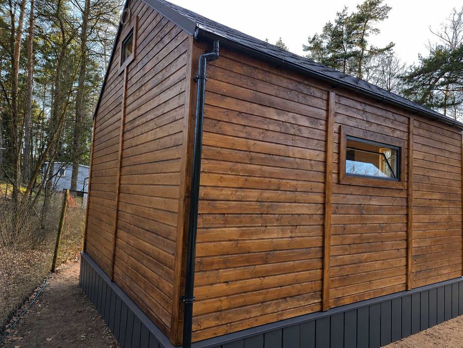Domek drewniany typu STODOŁA 24m² – komfort, design i szybki montaż!