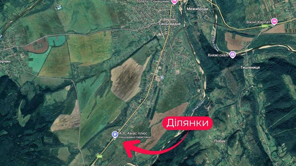 Продаж землі/В. Синьовидне,Карпати/траса Київ-Чоп, Львів обл.