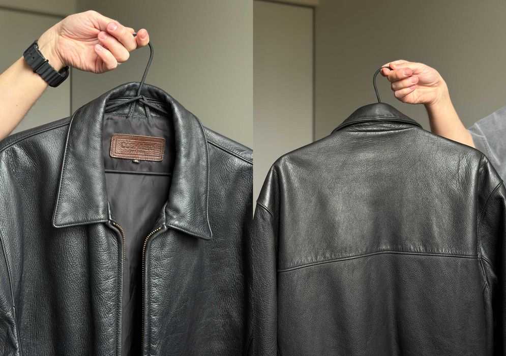 vintage leather jacket - купить мужскую одежду - Цена на OLX.ua