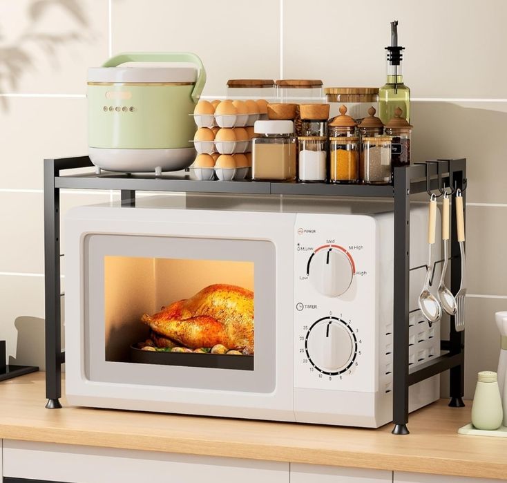 2poziomowa, rozszerzalna półka, organizer kuchenny