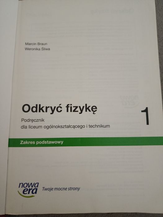 Odkryć fizykę 1 , zakres podstawy