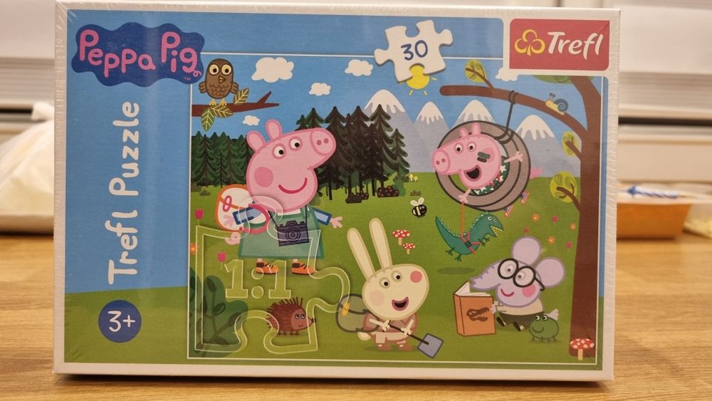NOWE puzzle firmy Trefl Peppa Pig 30 elementów, 3+