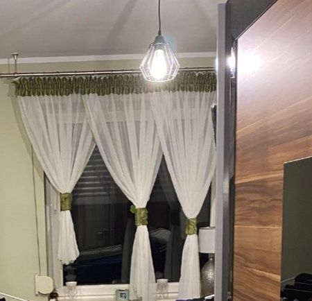 Gotowa Firanka na Szerokiej taśmie 2 sztuki