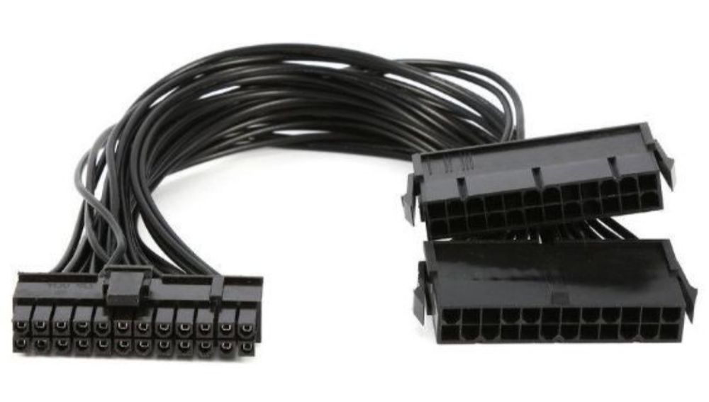 Синхронізатор кабель для підключення запуску 2 блоків живлення ATX 24p