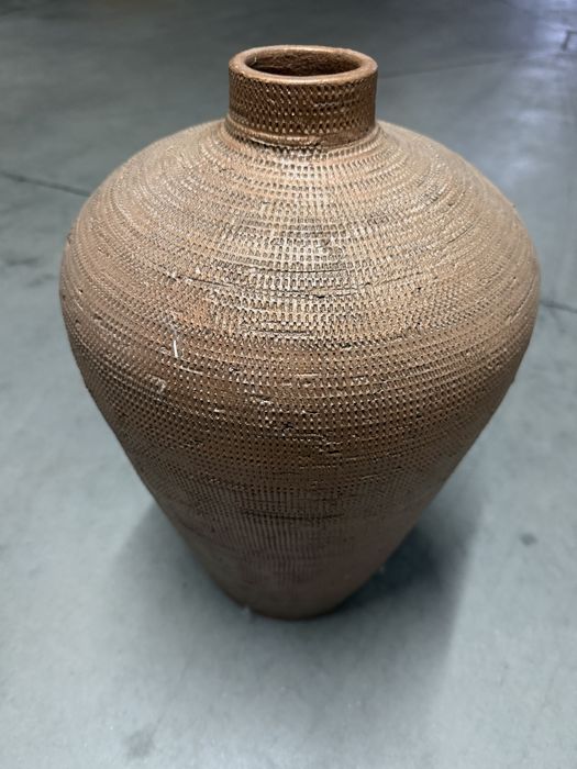 Vaso barro dourado