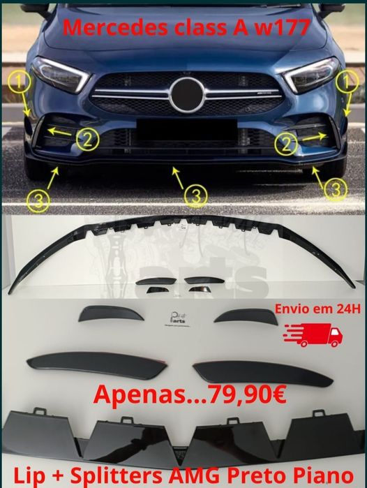 Lip Frontal + splitters Mercedes AMG W177