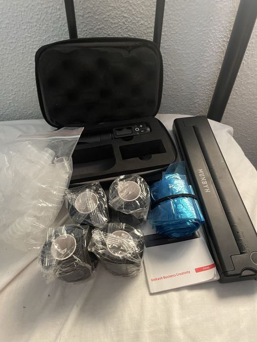 Maquina de tatuar com impressora termica