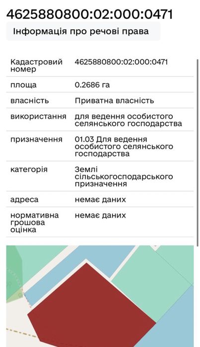 Продаж земельної ділянки с.Бірки до 10 км від Львова, поряд ліс