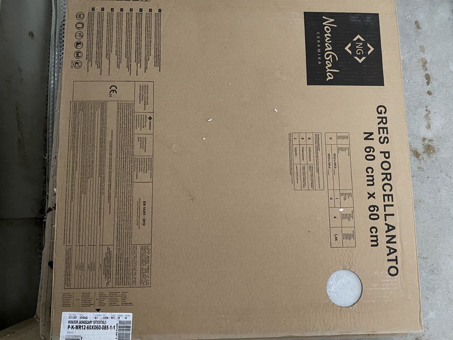 Płytki 60x60 nowe szare mat