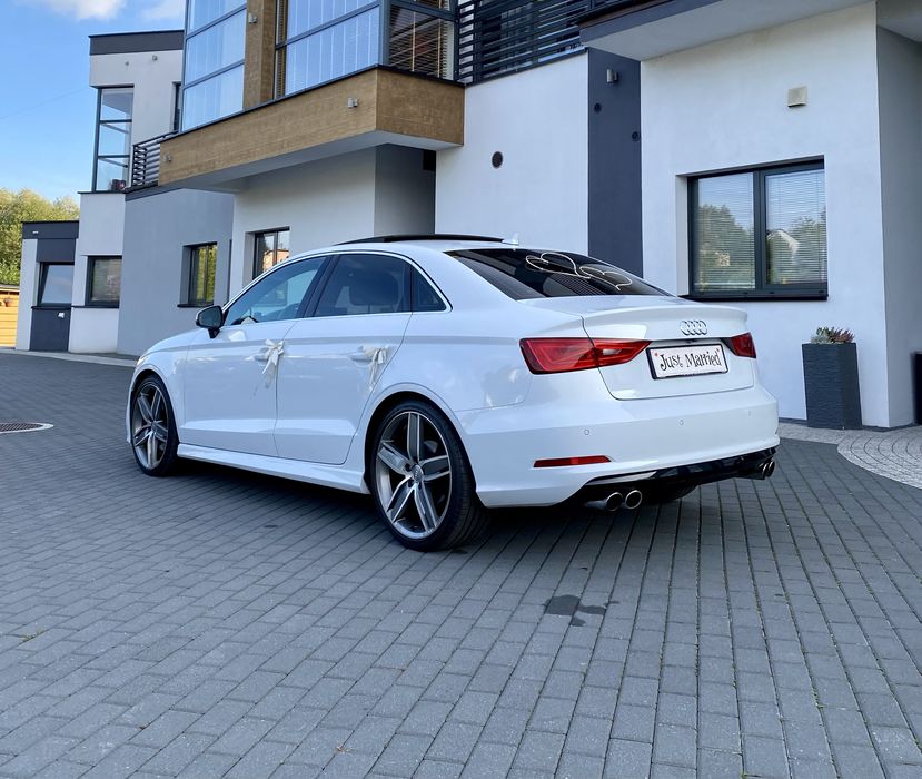 Samochód auto do ślubu / Białe 300-konne Audi / Czarne Volvo XC90