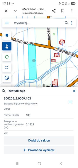 Działka budowlana w Lubaszu z  WZ 1823 m² - Widok 3