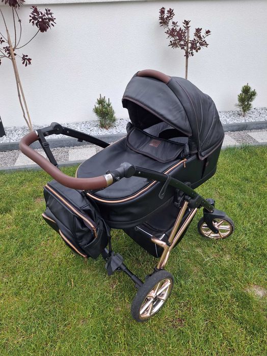 BabyActive Musse Ultra - Wózek Głęboko-Spacerowy 2w1 BLACK/ROSE GOLD