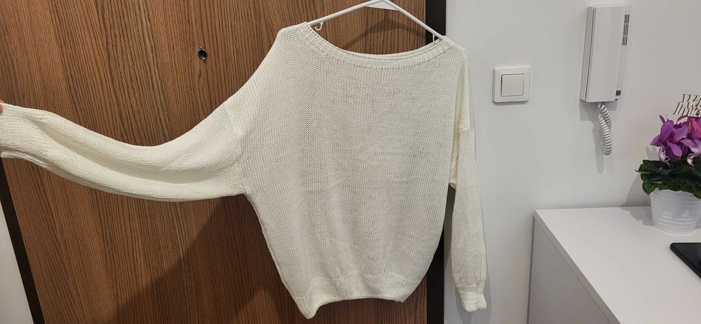 Ażurowy sweterek kimono