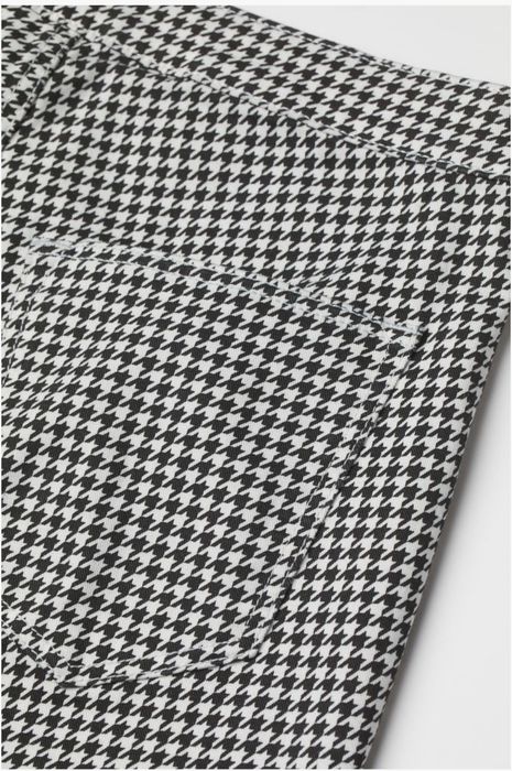 H&m świetne elastyczne spodnie w pepitke z diagonalu 34