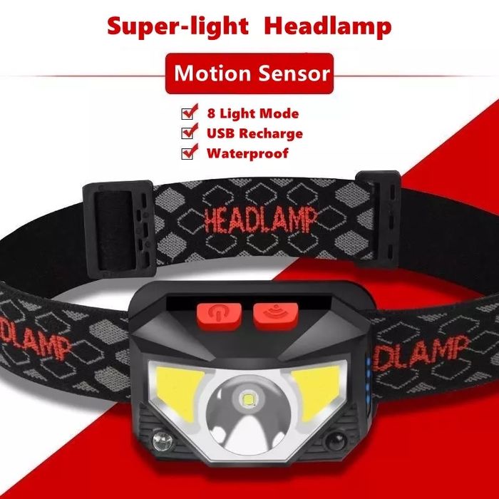 Налобний ліхтарик Voltronic XPG 1 LED 3W 2 LED Cob 3 режими (YT29636)