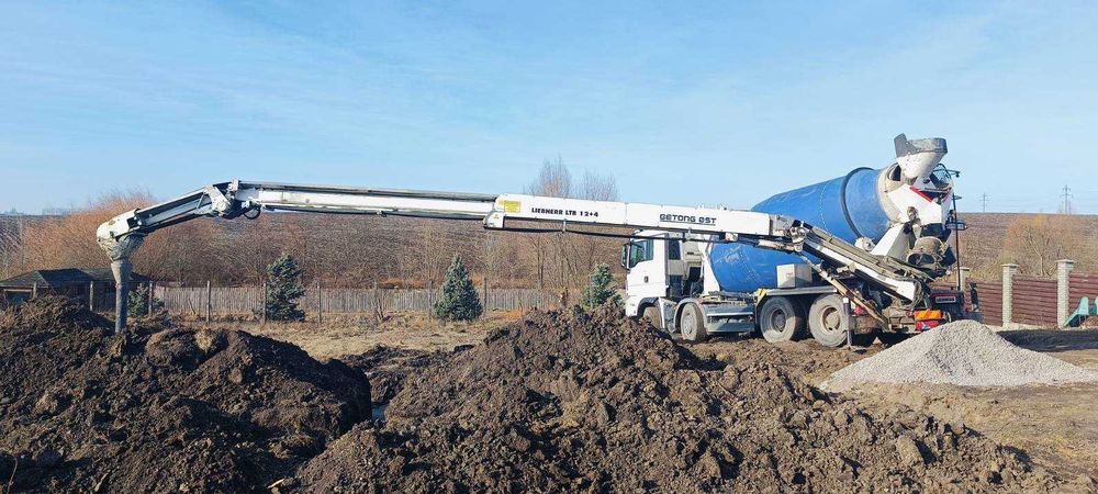 Бетон подача транспортерною стрічкою